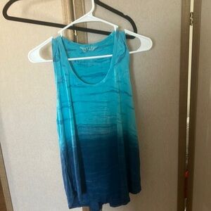 FINAL MARKDOWN Tryst Blue Ombre Sleeveless Top xl